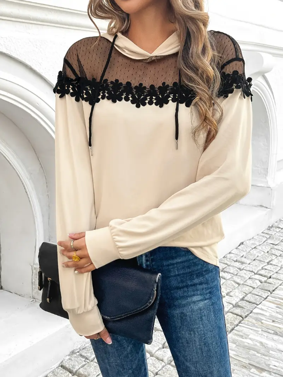 Ila - elegante mesh-hoodie