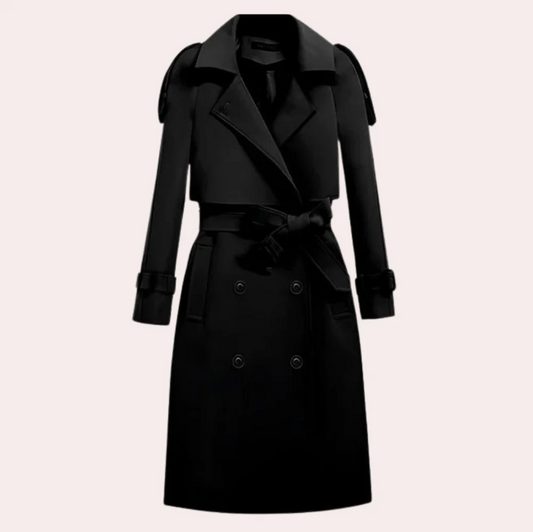 Ivana - elegante lange trenchcoat voor dames