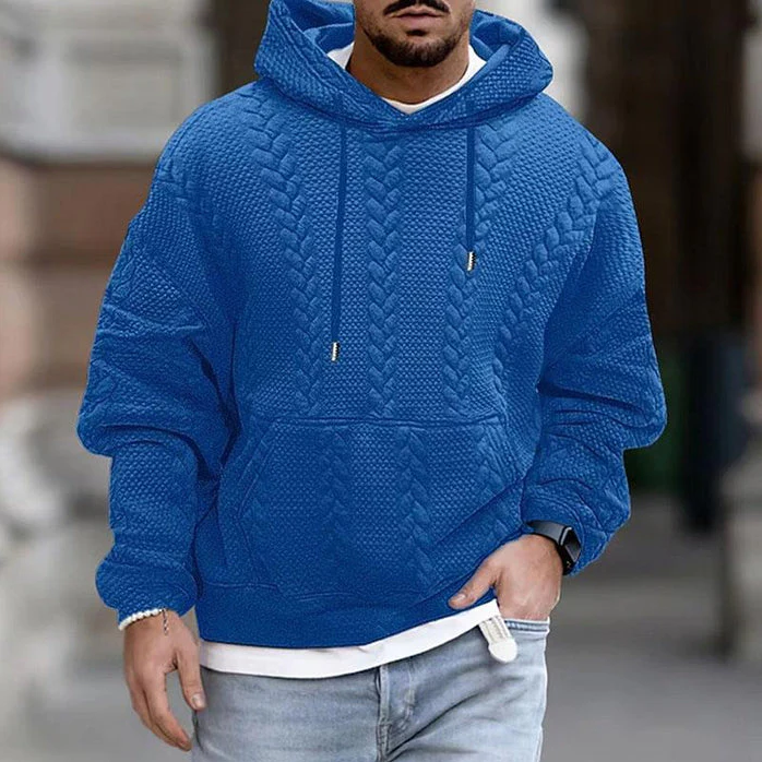 Comfortabele herenhoodie voor koude dagen