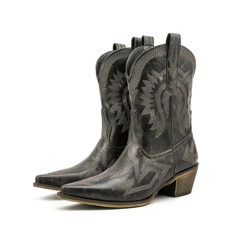 Sinaa | klassieke westerse leren cowboylaarzen voor dames