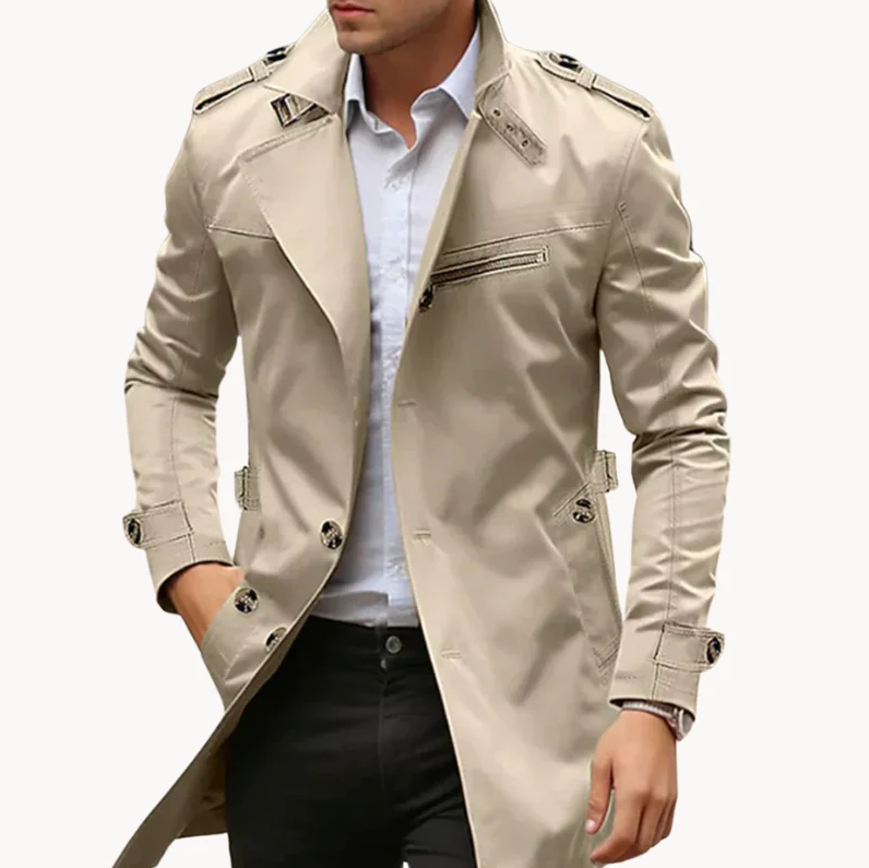 Dominic | elegante lichtgewicht trenchcoat heren