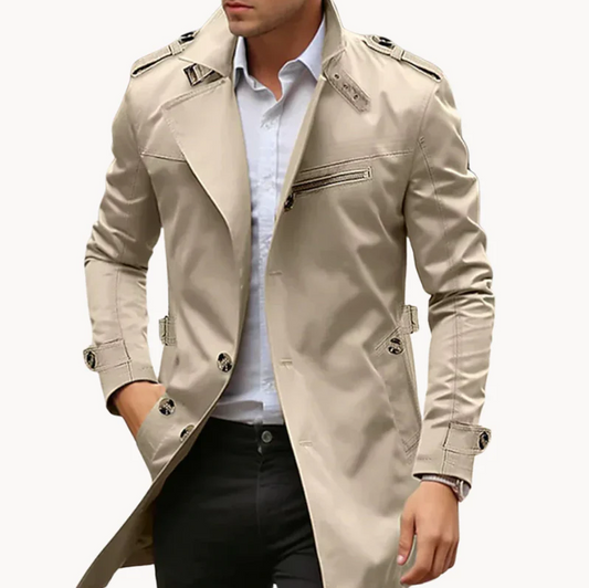 Dominic | elegante lichtgewicht trenchcoat heren
