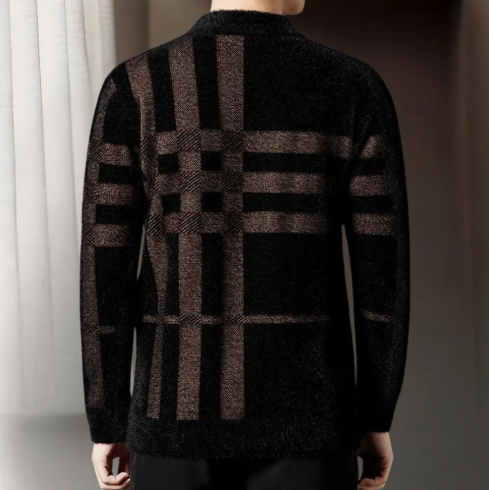 Agusztav - zachte en rekbare gebreide trui voor heren