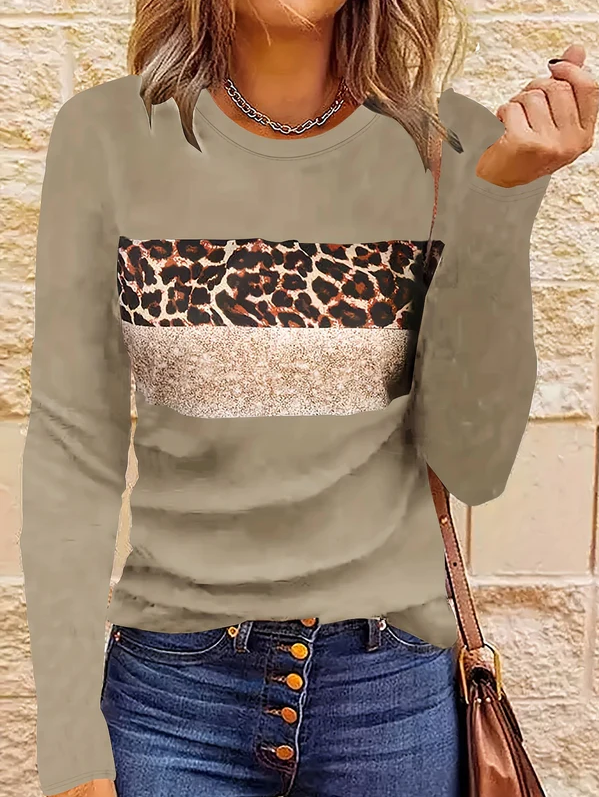 Emmi | het chique shirt met lange mouwen en luipaardprint
