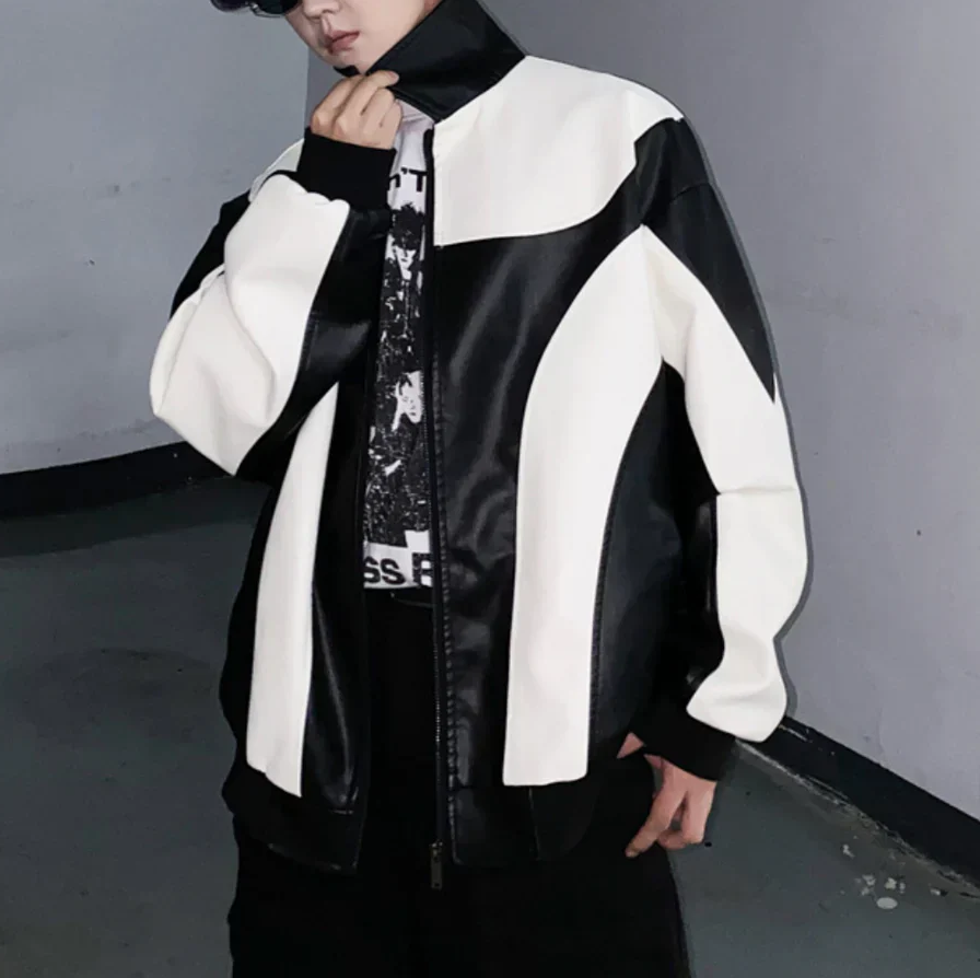 Moderne jas met rits voor heren