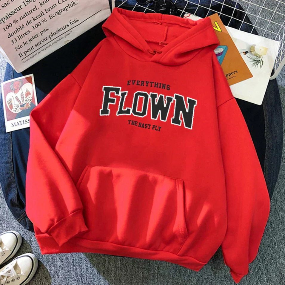 Gulya | stijlvolle trui met capuchon en print voor dames