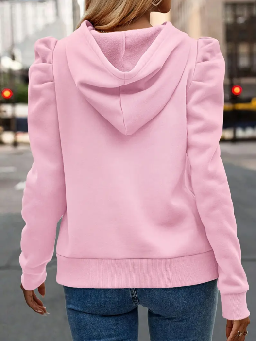 Anzu - katoenen hoodie met pofmouwen