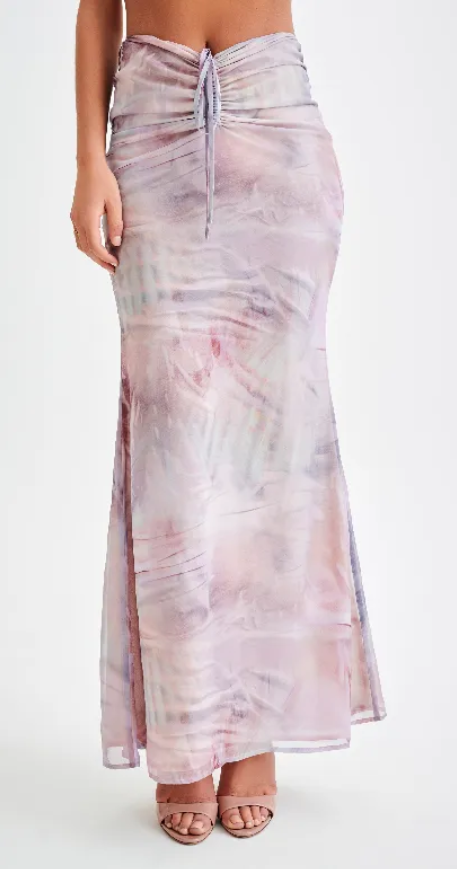 Jeanne | maxirok met ruches en schelpmotief