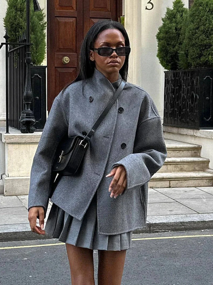 Lisa | trendy oversized pasvorm damenmantel