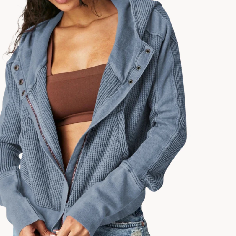 Quinta | luxe zachte stof met ruchezakken damesjas