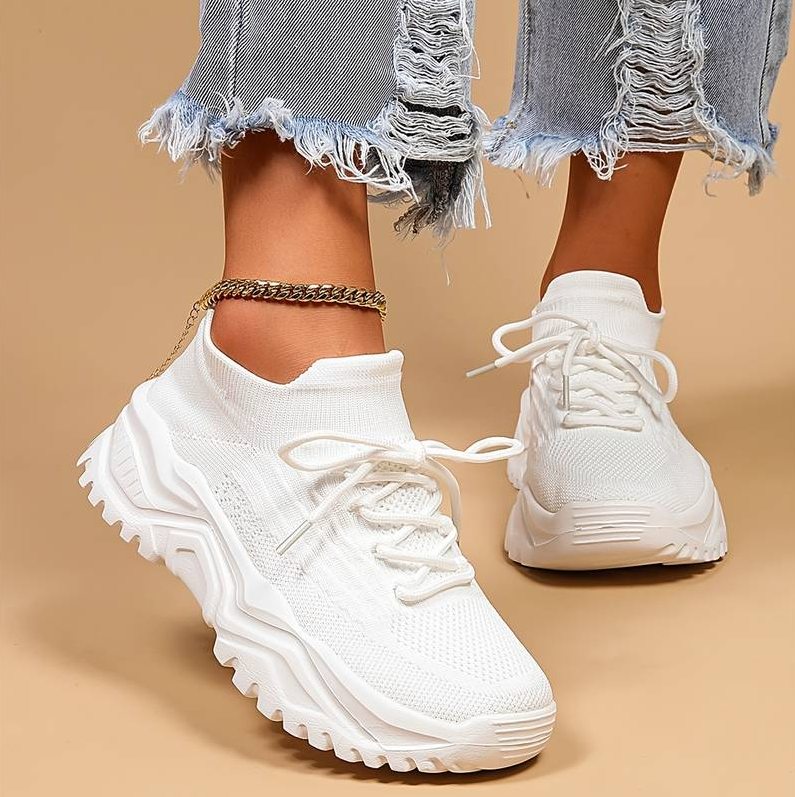Casual sneakers met extra voetsteun voor dames