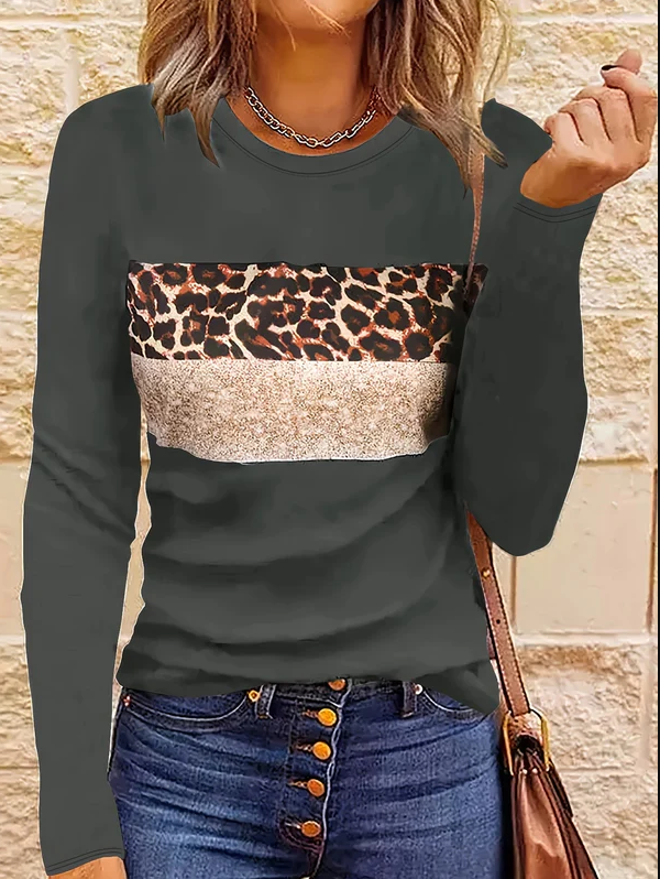 Emmi | het chique shirt met lange mouwen en luipaardprint