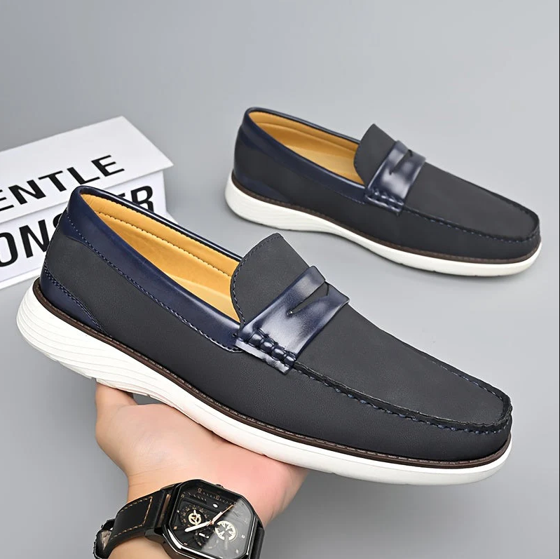 Hoogwaardige herenloafers van leer - elegant schoendesign