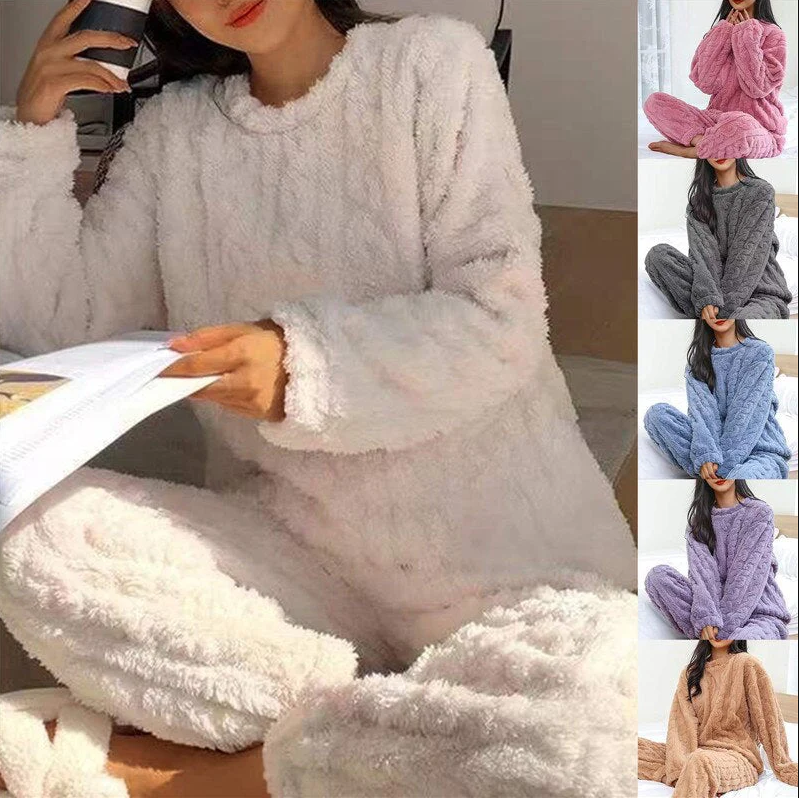 Fleece pyjamaset voor gezelligheid voor dames