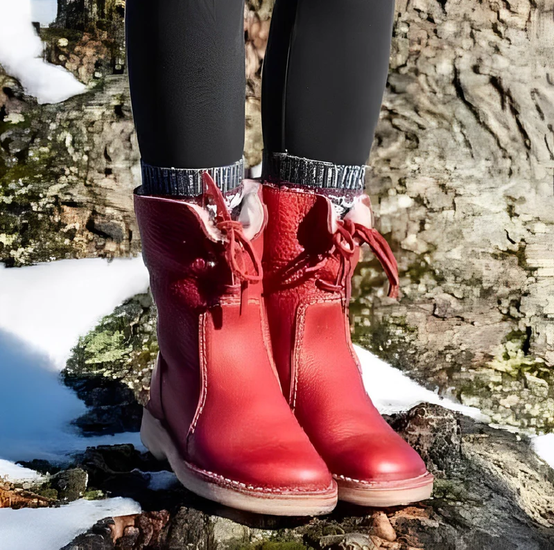 Melugrace - elegante retrolaarzen gemaakt van pu