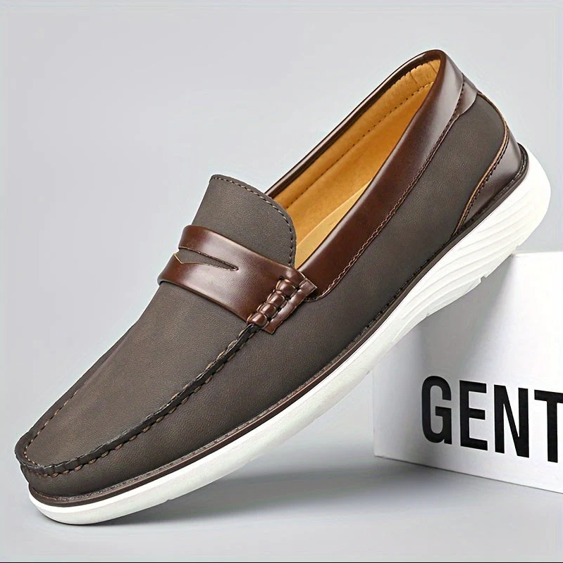 Hoogwaardige herenloafers van leer - elegant schoendesign