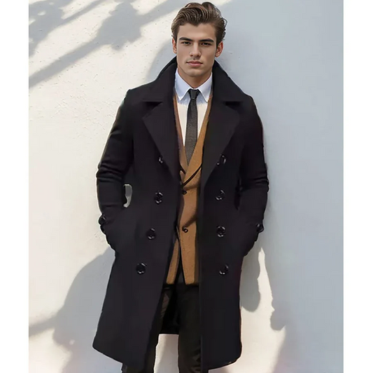 Elegante herenwollen jas voor koele dagen
