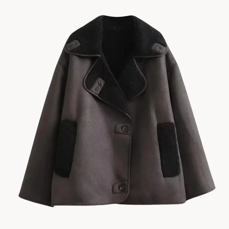 Tatjana | duurzaam faux oversized jack voor dames