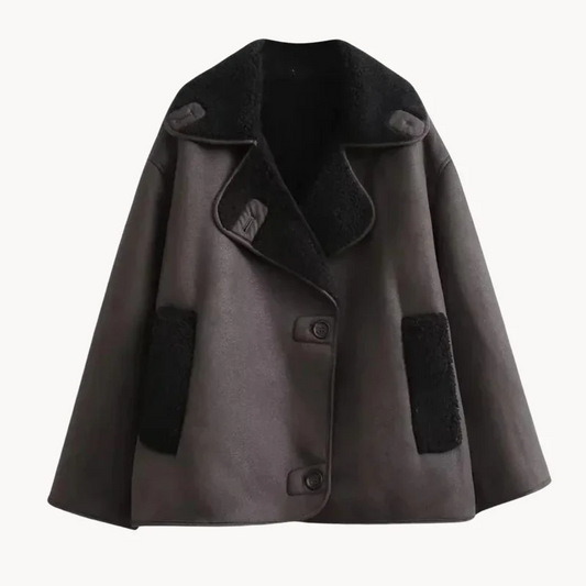 Tatjana | duurzaam faux oversized jack voor dames