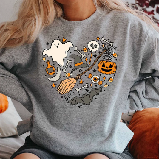 Emese – spukige vibes halloween damen-sweatshirt