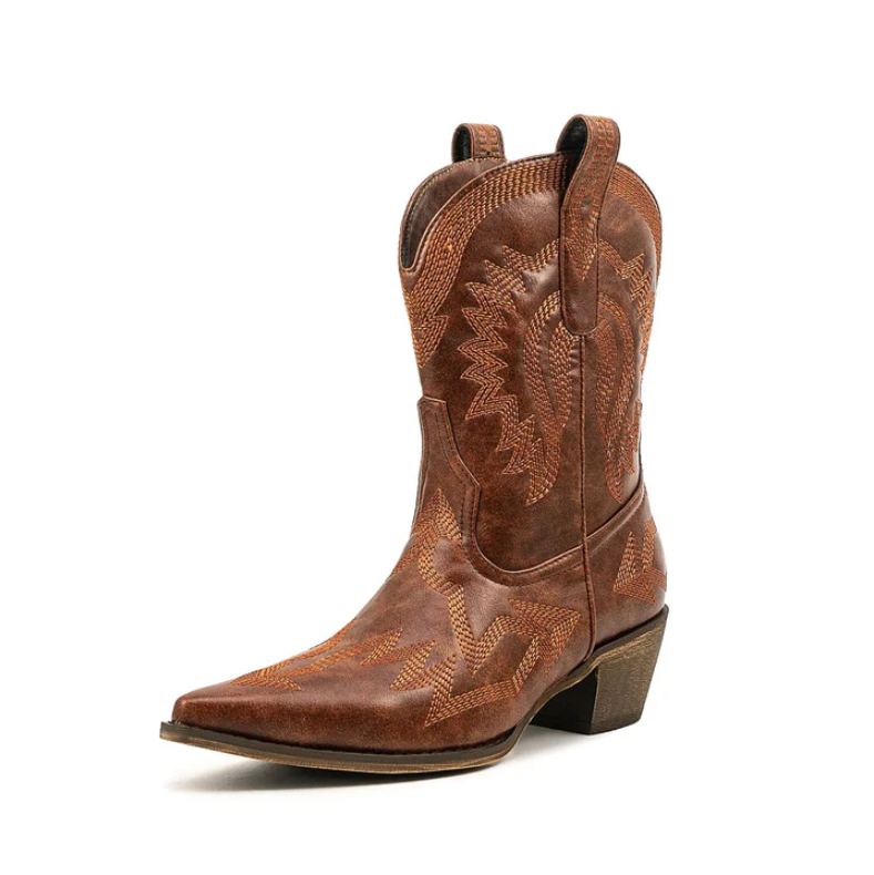 Sinaa | klassieke westerse leren cowboylaarzen voor dames