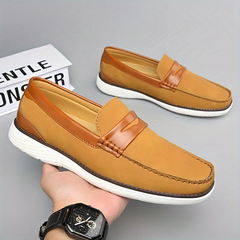 Hoogwaardige herenloafers van leer - elegant schoendesign