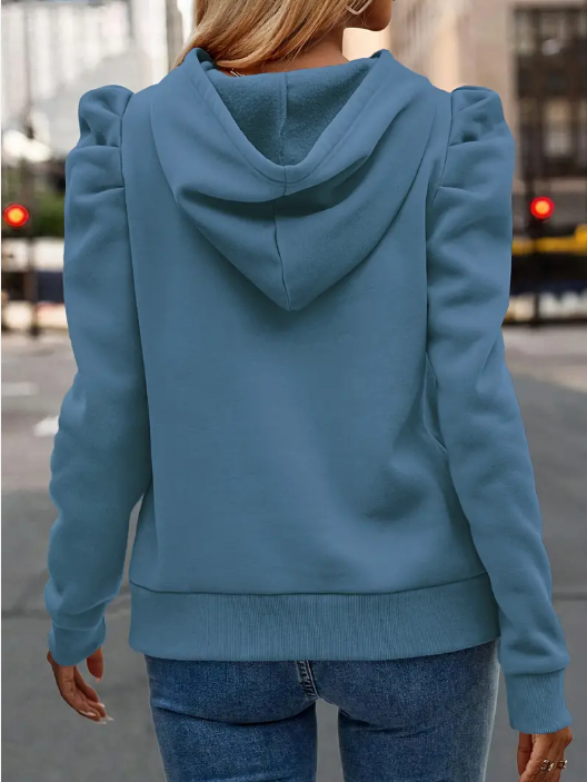 Anzu - katoenen hoodie met pofmouwen
