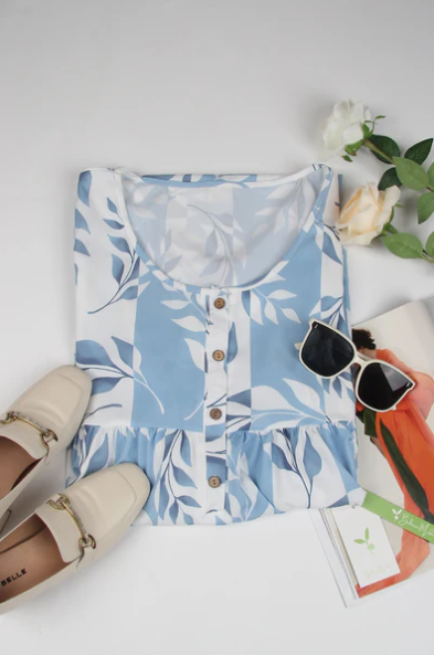 Camila – maxi-jurk met bladdans