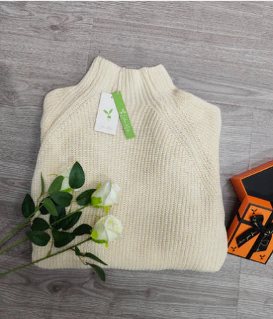 Madeline - comfortabele wintergebreide jurk