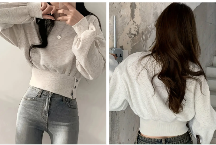 Elaine - trendy, kort katoenen jasje