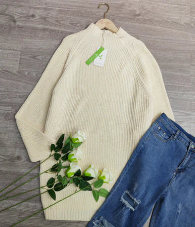 Madeline - comfortabele wintergebreide jurk