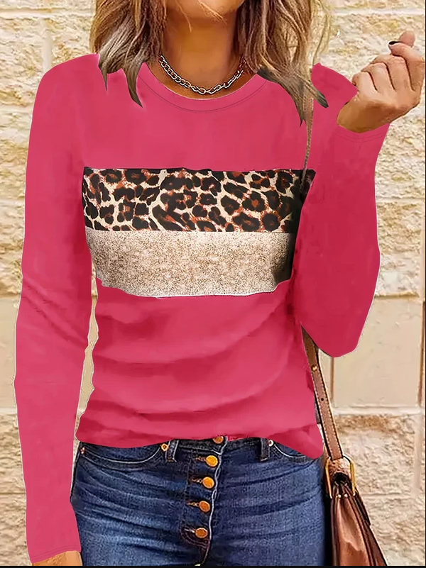 Emmi | het chique shirt met lange mouwen en luipaardprint