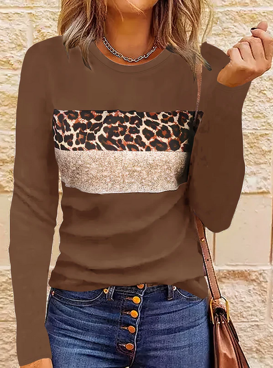 Emmi | het chique shirt met lange mouwen en luipaardprint