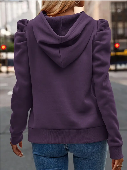 Anzu - katoenen hoodie met pofmouwen