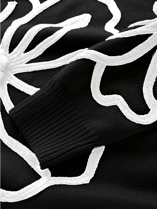 Kelsey - gebreide trui met bloemenborduurwerk