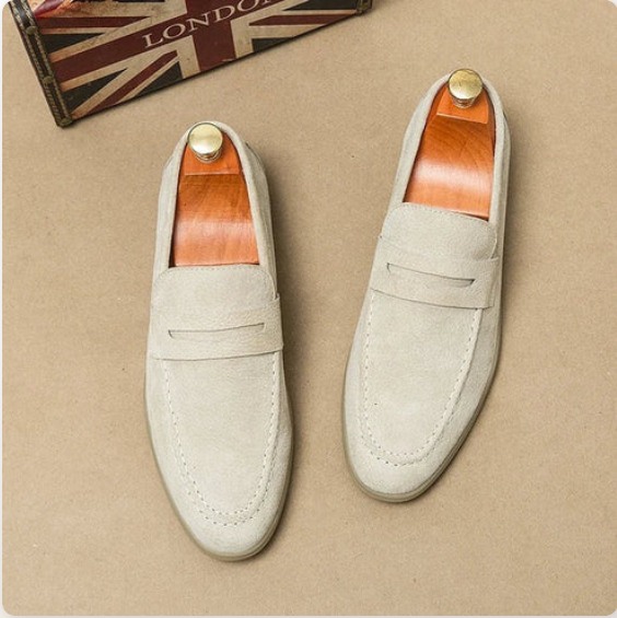 Modieuze luxe herenloafersschoenen - Bram