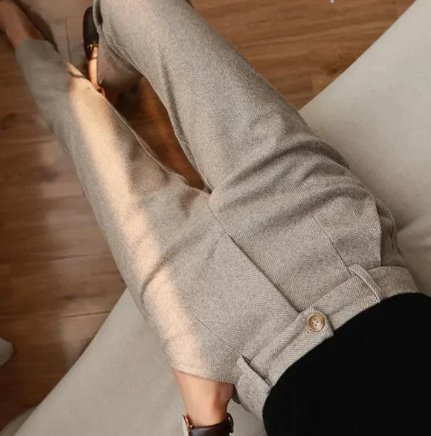 Harley - elegante pantalon van zuivere wol