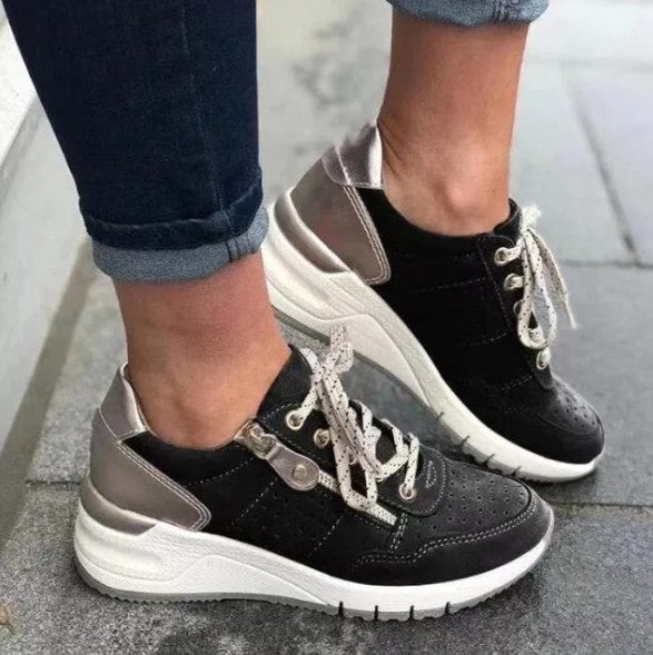 Comfortabele orthopedische wintersneakers met sleehak