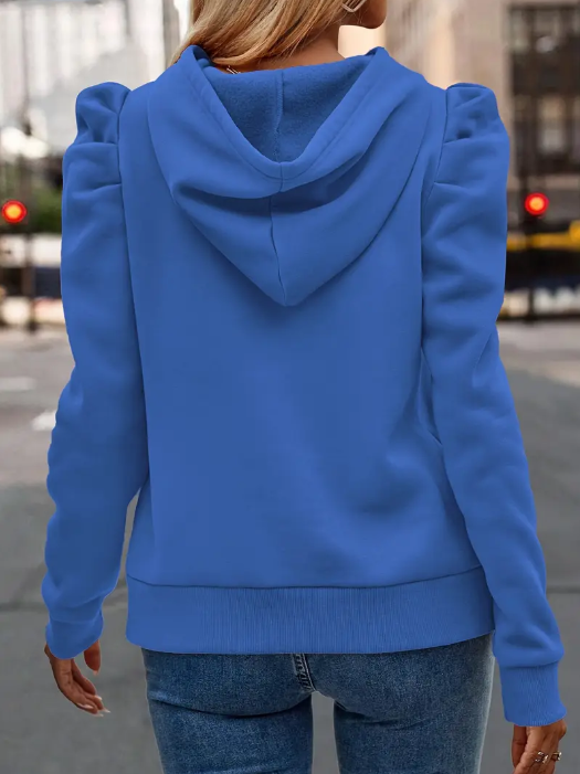 Anzu - katoenen hoodie met pofmouwen