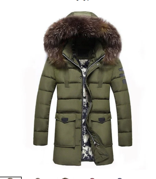 Traisa - heren overgangsjas met bont