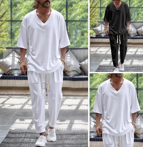Joe – set overhemd en linnen broek