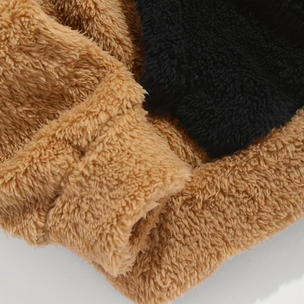 Balasz - tweekleurige donzige hoodie voor heren