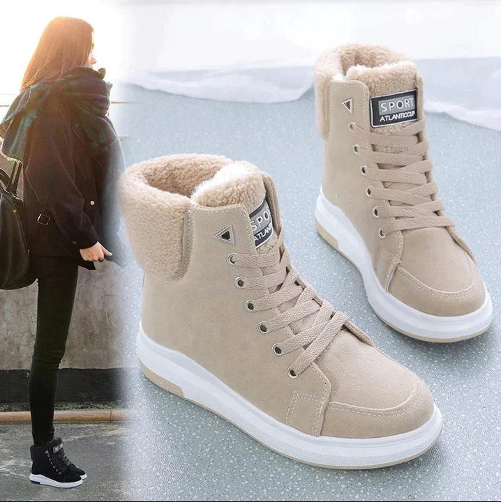 Snowboots | bont gevoerd | veterlaarzen | winterlaarzen | enkellaarzen