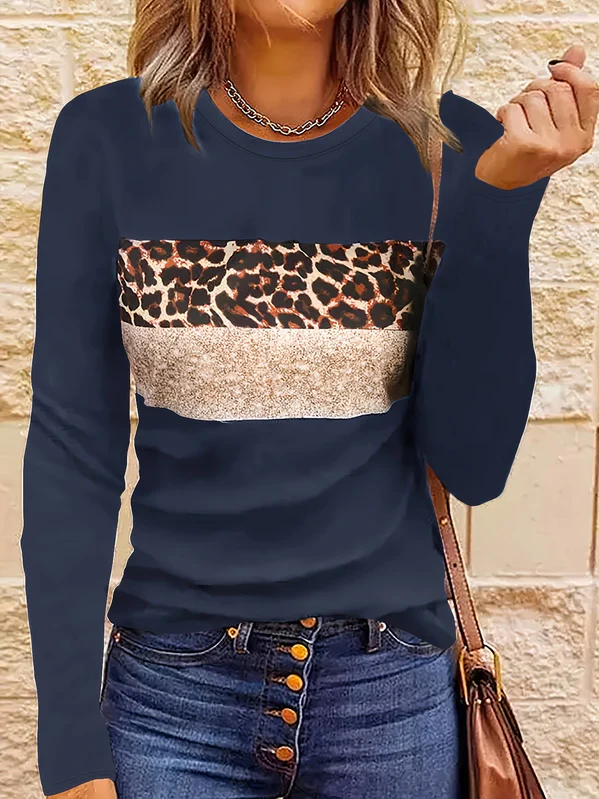 Emmi | het chique shirt met lange mouwen en luipaardprint