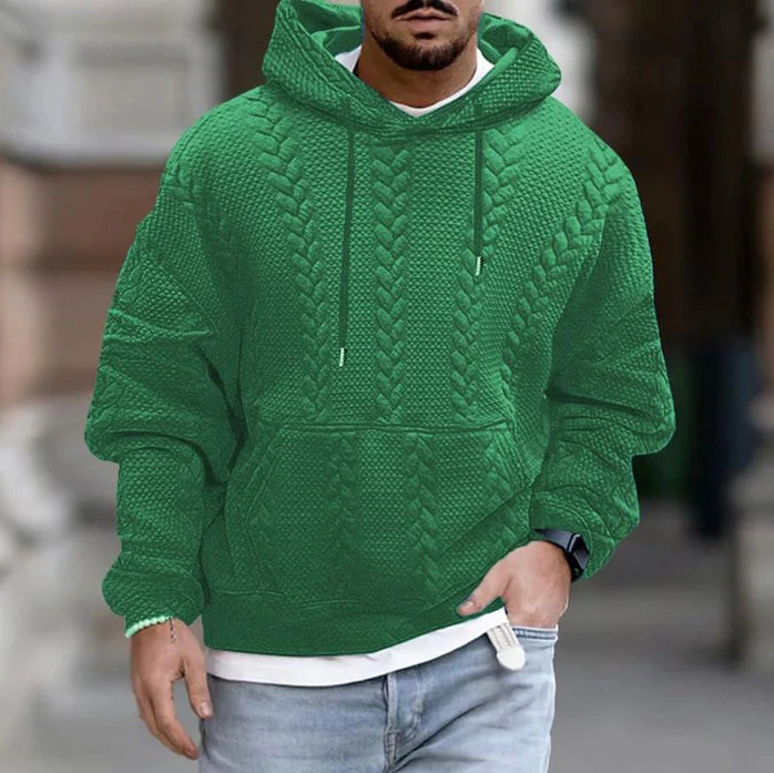 Comfortabele herenhoodie voor koude dagen