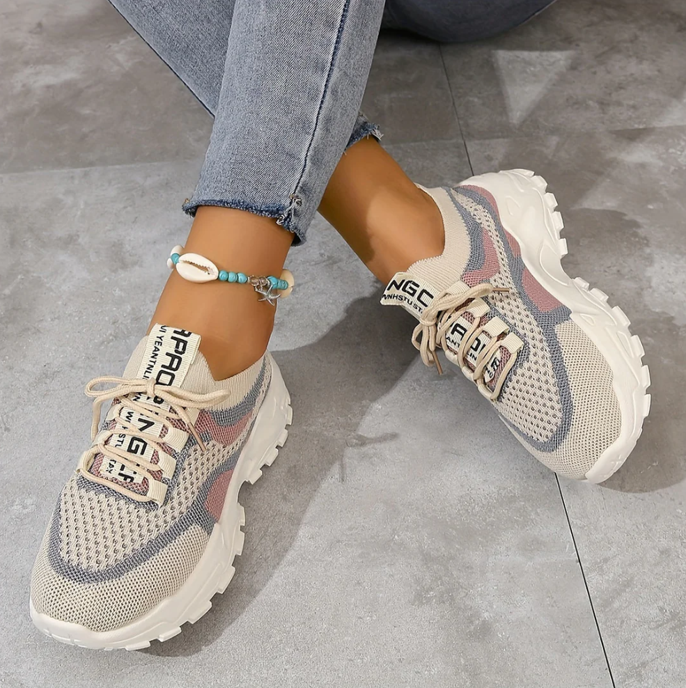 Ademende mesh-sneakers voor dames