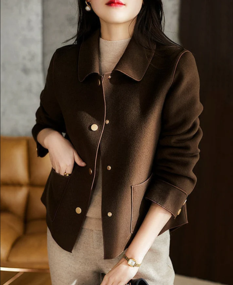 Zidena | effen wollen jasje