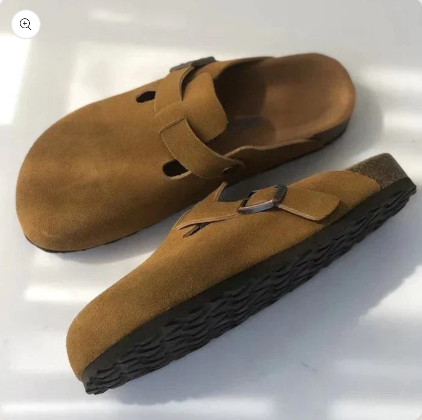 Premium unisex leren Boston-sandalen - stijl en kwaliteit in één