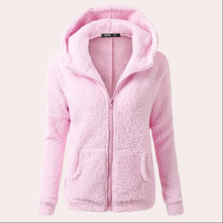 Yllva | dames winterjas met capuchon, knopen en lange snit