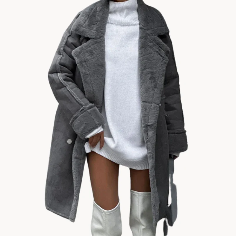 Katja | chique dikke lange damesjas